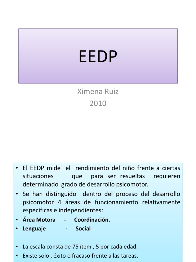 EEDP: Análisis y Aplicaciones | PDF