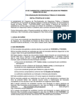 Processo seletivo disciplinas isoladas PPG Segurança Pública UEMG 2023