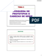 Búsqueda de Prototipos O Cabezas de Serie: Tema 3