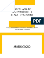 Aula 0 - Engenharia de ReservatÃ Rios II Apresentacao