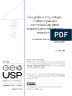 Geografia e Arqueologia Análise Espacial e Contextual de Sítios Arqueológicos No Estuário Amazônico