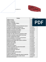 Lista de Prețuri