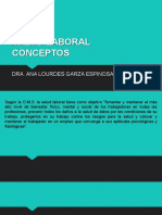 Salud Laboral Conceptos: Dra. Ana Lourdes Garza Espinosa