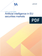Artificial Intelligence in EU Securities Markets: ESMA TRV Risk Analysis