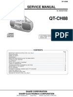 Manual de Servicio Sharp - QT-CH88