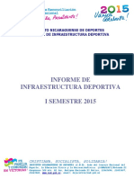 Informe de Infraestructura Deportiva I Semestre 2015