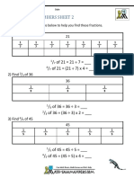 Fractions of Numbers 2