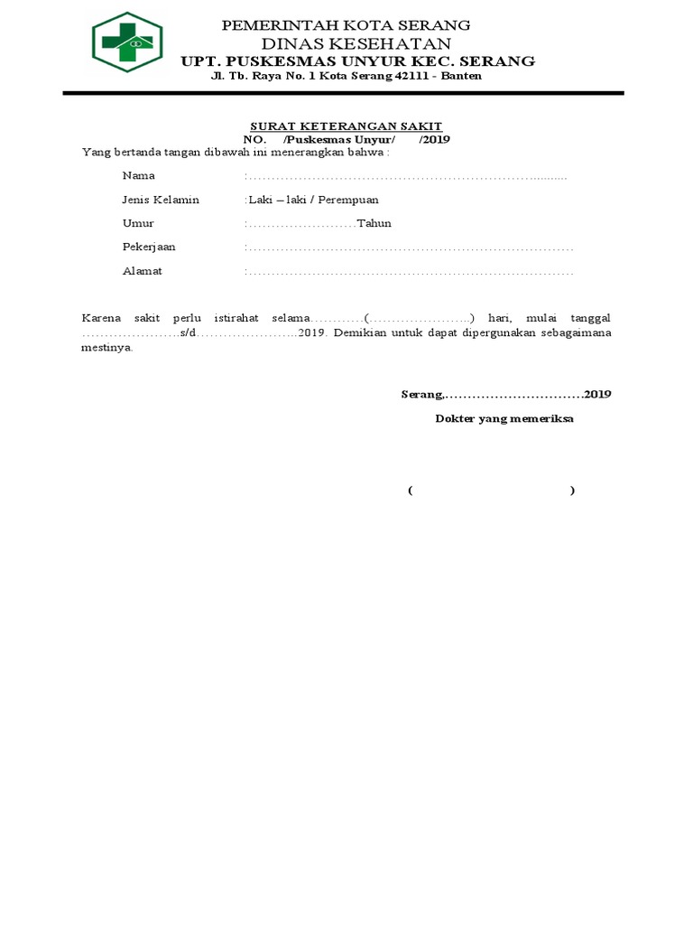 Surat Sakit PDF