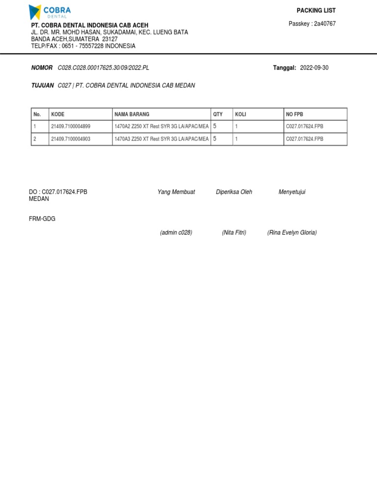 C028.C028.00017625.30/09/2022.PL: Nomor | PDF
