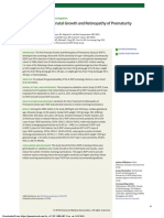 Validation of The Postnatal Growth and Retinopathy of Prematurity Screening Criteria