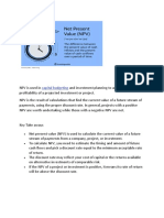 Net Present Value