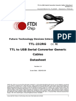 TTL-232RG TTL To USB Serial Converter Generic Cables Datasheet