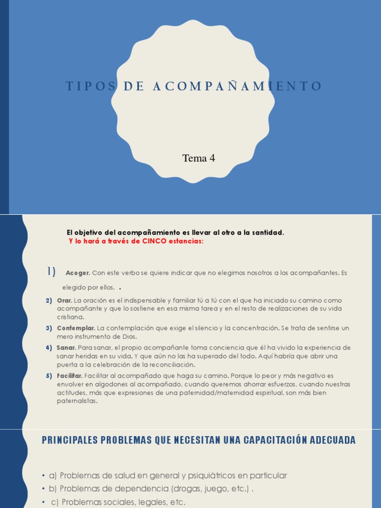 Tipos de Acompañamiento Tema 4 | PDF | Dolor | Ira