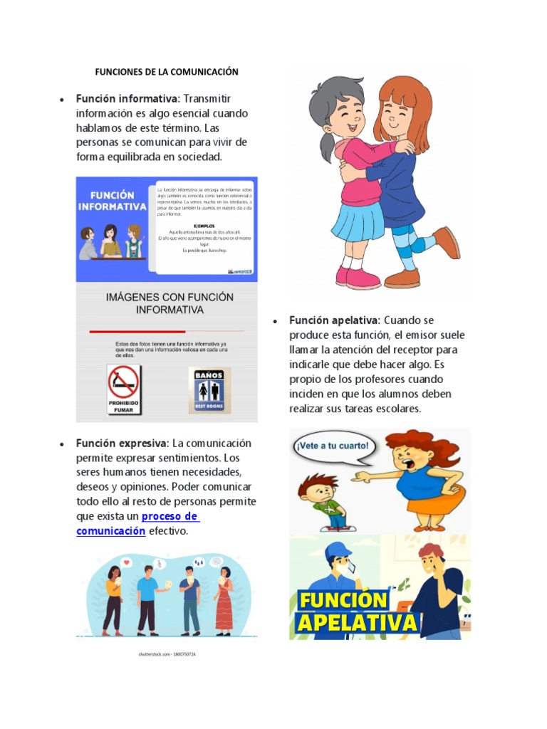 Funciones de la Comunicación Informativa | PDF