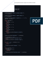 Exemplo de Programa Java Usando Operadores e Fluxo de Controle