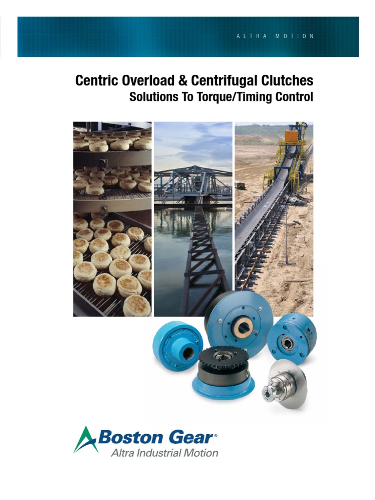 Centric Overload & Centrifugal Clutches Solutions To Torque/Timing