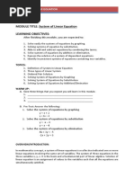 5 System of Linear Equations