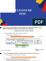 Sulfato de zinc para diarrea y talla baja