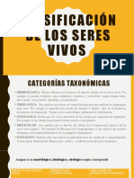 Diapositivas Clasificación de Los Seres Vivos