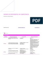 Exemple de Referentiel de Competences: Manager Operationnel