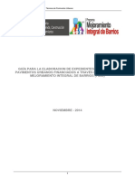 Guía para La Elaboracion de Expedientes Técnicos de Pavimentos Urbanos Financiados A Través Del Programa Mejoramiento Integral de Barrios (Pmib)