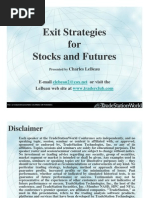 Exit Strategies For Stocks and Futures: Charles Lebeau