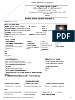 Certificado Medico de Aptitud Laboral: Dra. Gladys Patricia Carvajal A