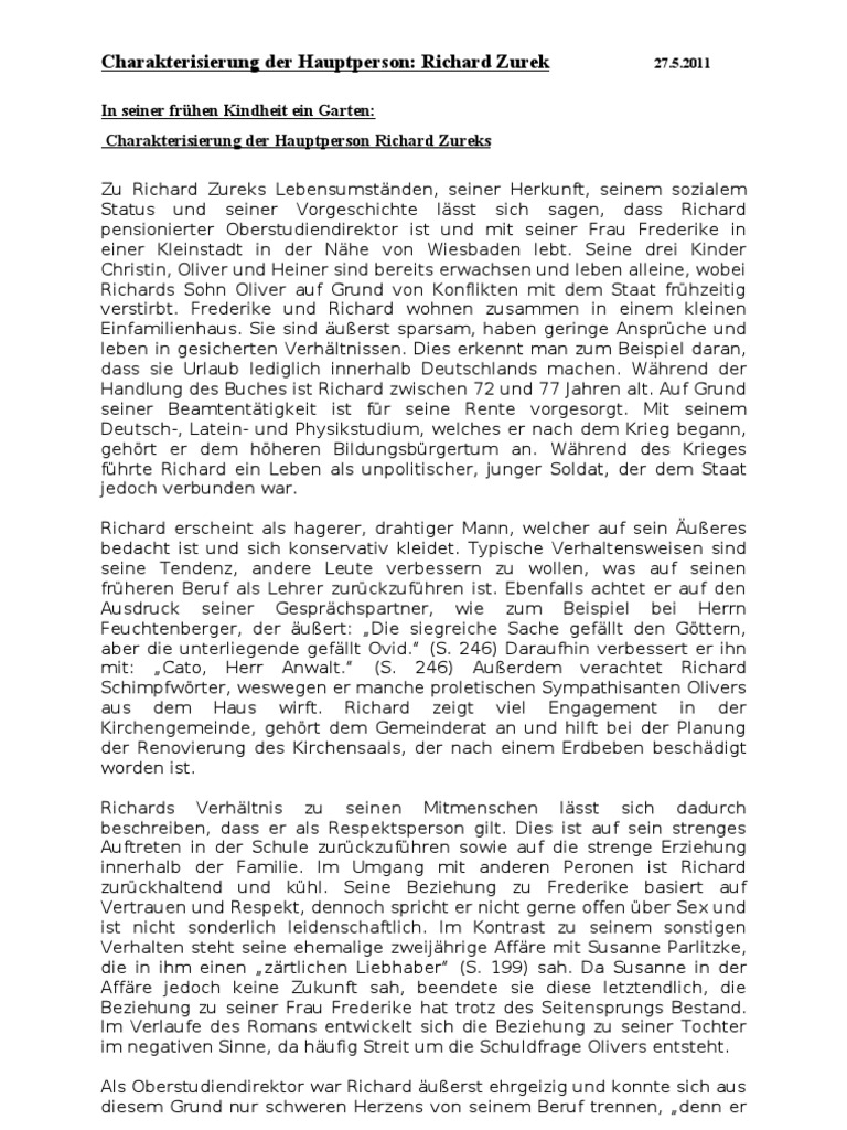 Charakterisierung Richard Zurek