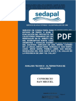 Consorcio San Miguel: Analisis Tecnico - Alternativas de Solución