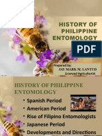History of Philippine Entomology: Prepared By: Jay Mark M. Lantud Licensed Agriculturist