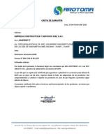 Carta de Garantía Accesorios Hdpe-Empresa Constructora y Servicios Diaz S.A.C.