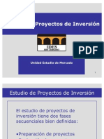 Proyectos Inversion U. Estudio Mercado