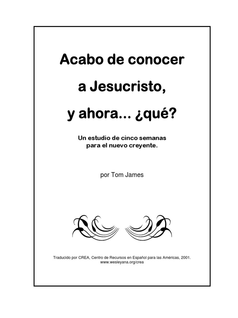 Discipulado para Nuevos Creyentes | PDF | Cristo (título) | Jesús