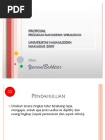 Format Proposal Program Mahasiswa Wirausaha (Pmw)
