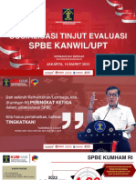 KaPusdatin Ka Pusdatin Sosialisasi Renaksi Evaluasi SPBE Kanwil UPT - 230314