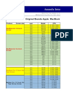 Ananda International Industrial Limited: Original Brands Apple Macbook Air / Pro & Imac Price List Laptop+Charger