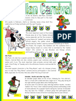 Brazilian Carnival - Text, Pictures, Comprehension, Links To Videos (Short Texts + 3 Tasks) KEYS INCLUDED ( (4 Pages) ) - Editable