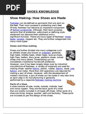 Shoe Making