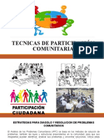 Técnicas participativas comunitarias