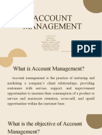 Presentation of Account Management