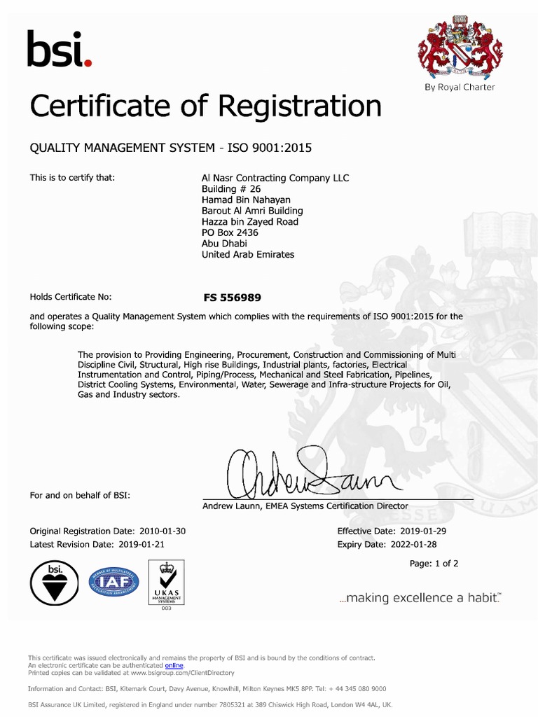 ISO Certificates | PDF