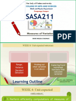 SASA211: Measures of Variation