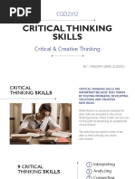 2.3 Critical Thinking Skills