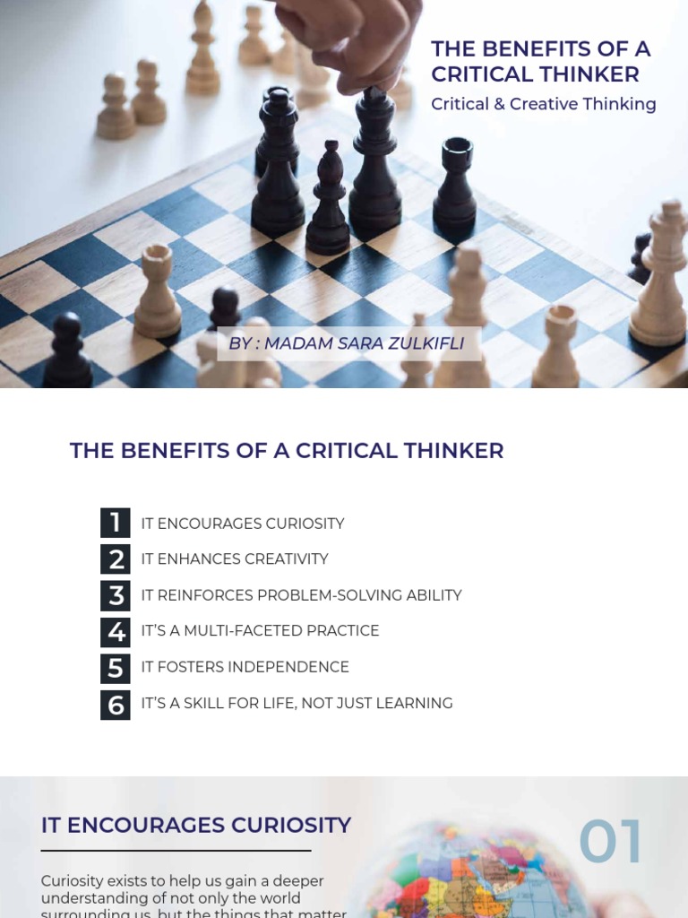 2.5 The Benefits of Critical Thinking PDF Critical Thinking Creativity