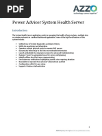 Power Advisor System Health Server