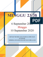 MINGGU 23/38: 6 September 2020 10 September 2020