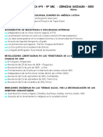 Prueba Diagnostica Nº1 - 5º Sec. - Ciencias Sociales - 2023: Nombre Completo: Fecha