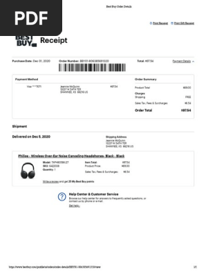 Best Buy Philips Headphones.pdf
