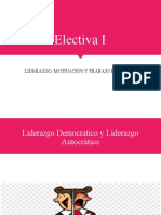 Electiva I: Liderazgo, Motivación Y Trabajo en Equipo