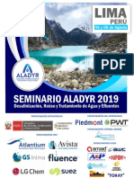 Seminario Aladyr 2019 sobre desalinización y tratamiento de agua